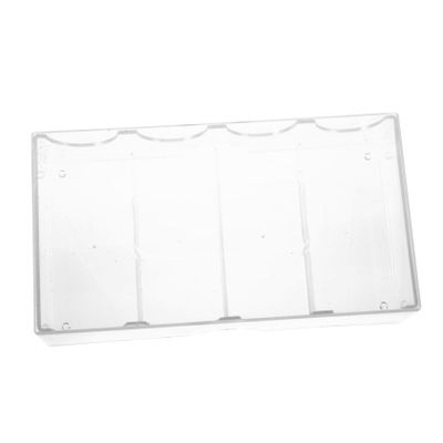 JOINPAYA Large Capacity Transparent Poker Chip Case with Buckle Closure Portable Poker Chip Holder and Organizer Box for Easy Storage and Transport