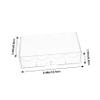 JOINPAYA Large Capacity Transparent Poker Chip Case with Buckle Closure Portable Poker Chip Holder and Organizer Box for Easy Storage and Transport view 2