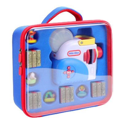 Clear Carrying Case for Little Tikes Story Dream Machine Books, Custom Storage Box for Little Tikes Projector Story Book, Hard Travel Organize Bag with Handle for Storytime Character Collect(Box Only)