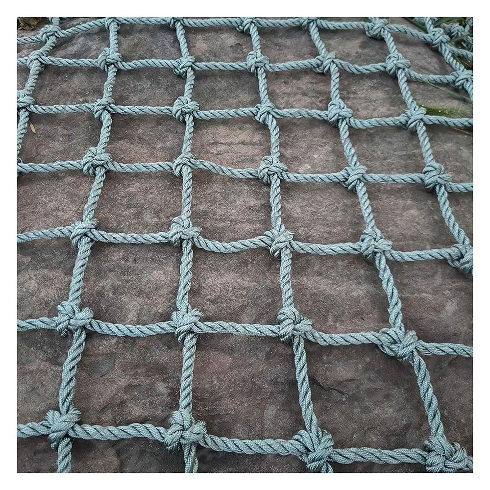 Balcony Protective Nets Children's Safety Netting Stair Anti-Fall Cover Net Plant Climbing Rope Nets Wall Photo(10mm*10cm,2X2m/6.6X6.6ft)