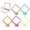 6-Pack Multi-Color Transparent Pe Film Display Cases With Stands, Foldable For And Jewelry Storage view 1