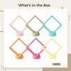 6-Pack Multi-Color Transparent Pe Film Display Cases With Stands, Foldable For And Jewelry Storage view 4