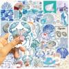 100 PCS Ocean Beach Stickers, Sea Animal Stickers for Teens Adults, Waterproof Vinyl Coastal Vacation Sticker for Water Bottle Laptop Sea Creature Themed Party Favors Supplies (Ocean) view 3