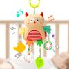 Cylazo Baby Hanging Toys, Plush Animal Stuffed Sensory Toys for Carseat Stroller Car Seat Crib Play Gym, Baby Toys for 0 3 6 9 12 Months, Baby Boys and Girls Gift (Owl) view 1
