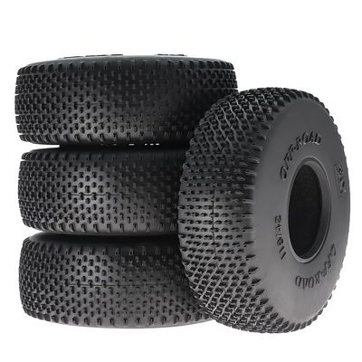 4pcs 1.9" Rubber Tire Wheel 118mm Tyre for 1/10 Rc Crawler Car Axial Scx10 Ii Iii 90046 Traxxas Trx4 Trx6 Rc4wd D90 Redcat MST