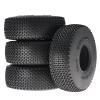 4pcs 1.9" Rubber Tire Wheel 118mm Tyre for 1/10 Rc Crawler Car Axial Scx10 Ii Iii 90046 Traxxas Trx4 Trx6 Rc4wd D90 Redcat MST view 1