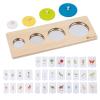 Adena Montessori First Jumbo Knob Dinosaur Wooden Shape Puzzles for Toddlers 1-3,4 Pieces Montessori Dinosaur Shape Sorter 1 2 Year Old Girl Boy Birthday Gifts,Preschool Learning Toys for Baby Kids view 1
