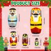 Gejoy 5 Pcs Russian Nesting Dolls Handmade, Nutcracker Soldiers view 2