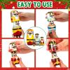 Gejoy 5 Pcs Russian Nesting Dolls Handmade, Nutcracker Soldiers view 3
