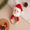 Personalized Christmas Crochet Rattle,Custom Baby Rattle with Name,Handmade Crochet Santa,Snowman and Reindeer Baby Toy Rattle,Christmas Gifts for Baby,Baby Shower Gifts (style2) view 3