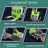 Fistone RC Semi-Trailer Truck & Excavator Toy Set, 1:12 Scale with Sound and Lights, 11CH 2.4Ghz Remote Control Flatbed Truck and Excavator Toys, Great Gift for Kids Boys view 3