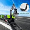 Fistone RC Semi-Trailer Truck & Excavator Toy Set, 1:12 Scale with Sound and Lights, 11CH 2.4Ghz Remote Control Flatbed Truck and Excavator Toys, Great Gift for Kids Boys view 4