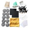 198 Pcs Trade Card Cleaning Care Kit, Card Care Accessory for Cards Restoration Repair Flattening Clean view 1