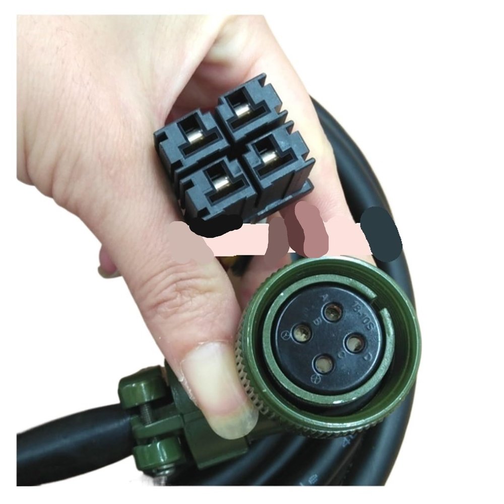 ATUUKOPC Servo Motor Power Line 18-10S Power Plug-in D-5 4-core Cable(5m)