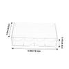 Abaodam Transparent Wear Resistant Poker Chip Storage Box with Four Compartments Compact Multi Use Case for and Small Item Organization view 2