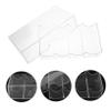 Abaodam Transparent Wear Resistant Poker Chip Storage Box with Four Compartments Compact Multi Use Case for and Small Item Organization view 4