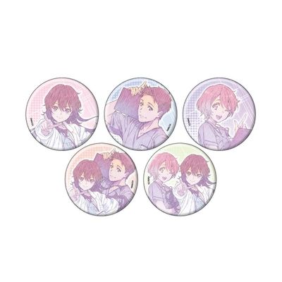TV Anime "Tenkyu Takao Noodling Quarte" 01 (Graph Art Sketch Illustration) Tin Badge Box of 5