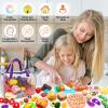 81PCS Cutting Play Food Sets for Kids Kitchen, Fake Food Toys with Storage Bag, Toy Food Set Pretend Food/Fruit/Vegetable Kids Play Kitchen Food Toys Christmas Birthday Gifts Toy for Toddler Children view 4
