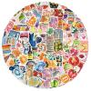 100PCS Mediterranean Tomato Aesthetic Stickers,Food Fruits Tomato Lovely Girl Decals Vinyl Junk Journaling Stickers for Water Bottle Laptop (Aesthetic) view 1