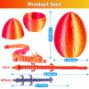 3Dgenius 12Pcs 3D Printed Dragon Eggs Mini Dragon Eggs with 8.86inch Dragon Inside 3D Printed Toys Dragon Toys for Kid & Adults, Easter Home Decor, 12Pack view 2