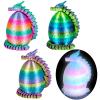 3Dgenius 4Pcs 3D Printed Dragon Eggs Mini Dragon Eggs with 8.86inch Dragon Inside 3D Printed Toys Dragon Toys for Kid & Adults, Easter Home Decor, 4Pack2 view 1
