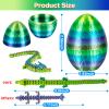 3Dgenius 4Pcs 3D Printed Dragon Eggs Mini Dragon Eggs with 8.86inch Dragon Inside 3D Printed Toys Dragon Toys for Kid & Adults, Easter Home Decor, 4Pack2 view 2