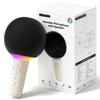 Wireless Bluetooth Karaoke Microphone for Kids, Portable Handheld Karaoke Mic Speaker Toys with LED Light, Best Christmas Birthday Festival Party Gift for 3 4 5 6 7 8 9+ Year Old Girls Boys (Beige) view 1