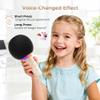 Wireless Bluetooth Karaoke Microphone for Kids, Portable Handheld Karaoke Mic Speaker Toys with LED Light, Best Christmas Birthday Festival Party Gift for 3 4 5 6 7 8 9+ Year Old Girls Boys (Beige) view 2