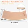 Balance Board Kids Wooden Wobble Board with Anti-scratch Pat Happy Swing Learning Toy 17 * 12 * 3In -Develop the Intellect-Boys Girls Kids Birthday view 2