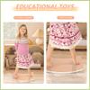 Balance Board Kids Wooden Wobble Board with Anti-scratch Pat Happy Swing Learning Toy 17 * 12 * 3In -Develop the Intellect-Boys Girls Kids Birthday view 4