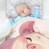 JUNZAN Cartoon Cute Pig Hearts Kids Blanket Cotton Cozy Newborns Swaddling Blankets for Sofa School Travel Nursery 40'' x 30'' view 4