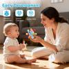 2 Pack Baby Teething Toys for 0-6 6-12 Months, Silicone Soothing Baby Teether Toys & Montessori Sensory Toys for Boy Girl, Safe and Durable Teething Toys for Newborn Infant view 2