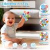 2 Pack Baby Teething Toys for 0-6 6-12 Months, Silicone Soothing Baby Teether Toys & Montessori Sensory Toys for Boy Girl, Safe and Durable Teething Toys for Newborn Infant view 4