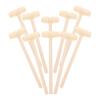 KONTONTY 10pcs Mini Wooden Mallet for Boys and Educational Beat to Hand Eye Coordination Creative Pounding Hammer view 1