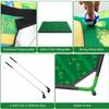 Mostop Large Golf Chipping Game Set, 70"x70" Large Chipping Mat with 20 Sticky Balls & 2 Adjustable Clubs, Indoor Outdoor Golf Practice for Backyard, Lawn, Yard Games Gift for Friends Family view 3