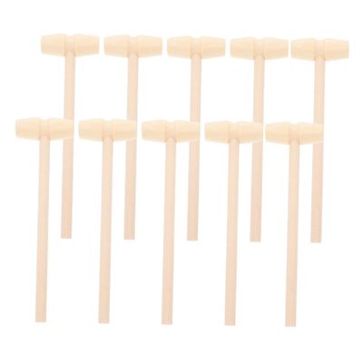 GARVALON 10pcs Mini Wooden Hammer Mallet Beat for Boys Educational Pounding Tool Enhancing Hand Eye Coordination and Dexterity Development