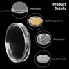50 Pcs Round Coin Holders, Acrylic Transparent Coin Capsules, 1.6 Inch Coin Containers for Coin Collecting view 2
