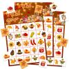 GMEMNOV Fall Bingo Game Cards - 24 Players Fall Festival Party Games Autumn Bingo Cards Thanksgiving Party Supplies for School Classroom Family Activities view 1