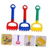 BESTonZON 3pcs Beach Sand Rake for Years Lightweight Portable Outdoor Sandbox Tools Red Blue for Imaginative Play and Hand Skill Development view 4