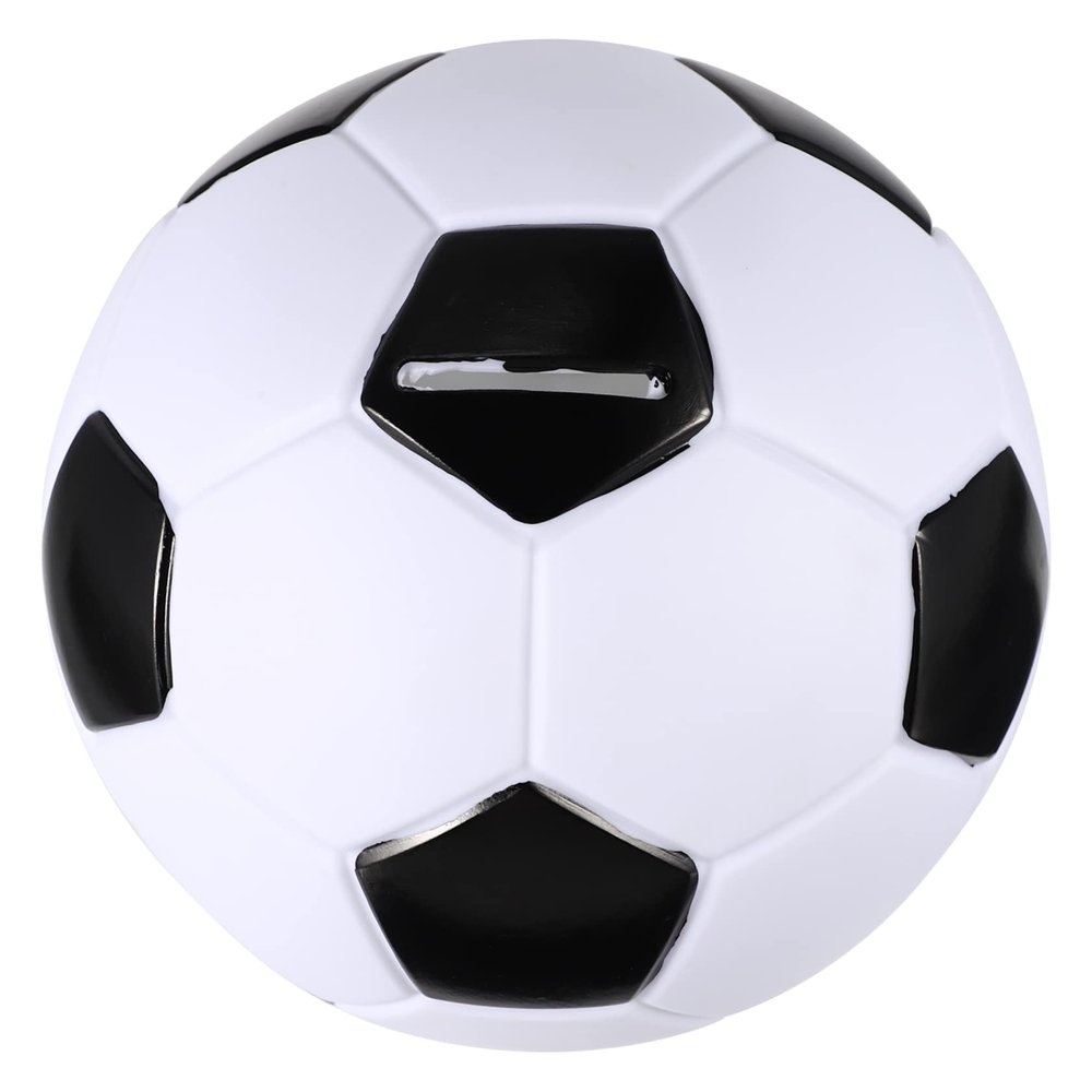 Abaodam Football Shaped Piggy Bank for Boys Coin Bank Money Box Easy to Use Savings Container Sports Themed Home Decoration Gift