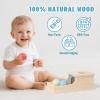 Busy edition Montessori Toys for Babies 6-12 Months, Wooden Object Permanence Box, 9 Month Old Baby Toys, Preschool Developmental Toy for Infant, Toddler Ball Drop Toy Girl Boy Gift view 3