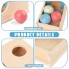 Busy edition Montessori Toys for Babies 6-12 Months, Wooden Object Permanence Box, 9 Month Old Baby Toys, Preschool Developmental Toy for Infant, Toddler Ball Drop Toy Girl Boy Gift view 4