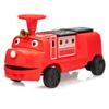 2 Seater 12V Ride on Train Trackless,Licensed by CHUGGINGTON Kids Train,Electric Car w/Height-Adjustable Seat, Under Seat Storage, Light,Hork,for Christmas Theme Gift 37+Months Kids(Red,No Carriage) view 1