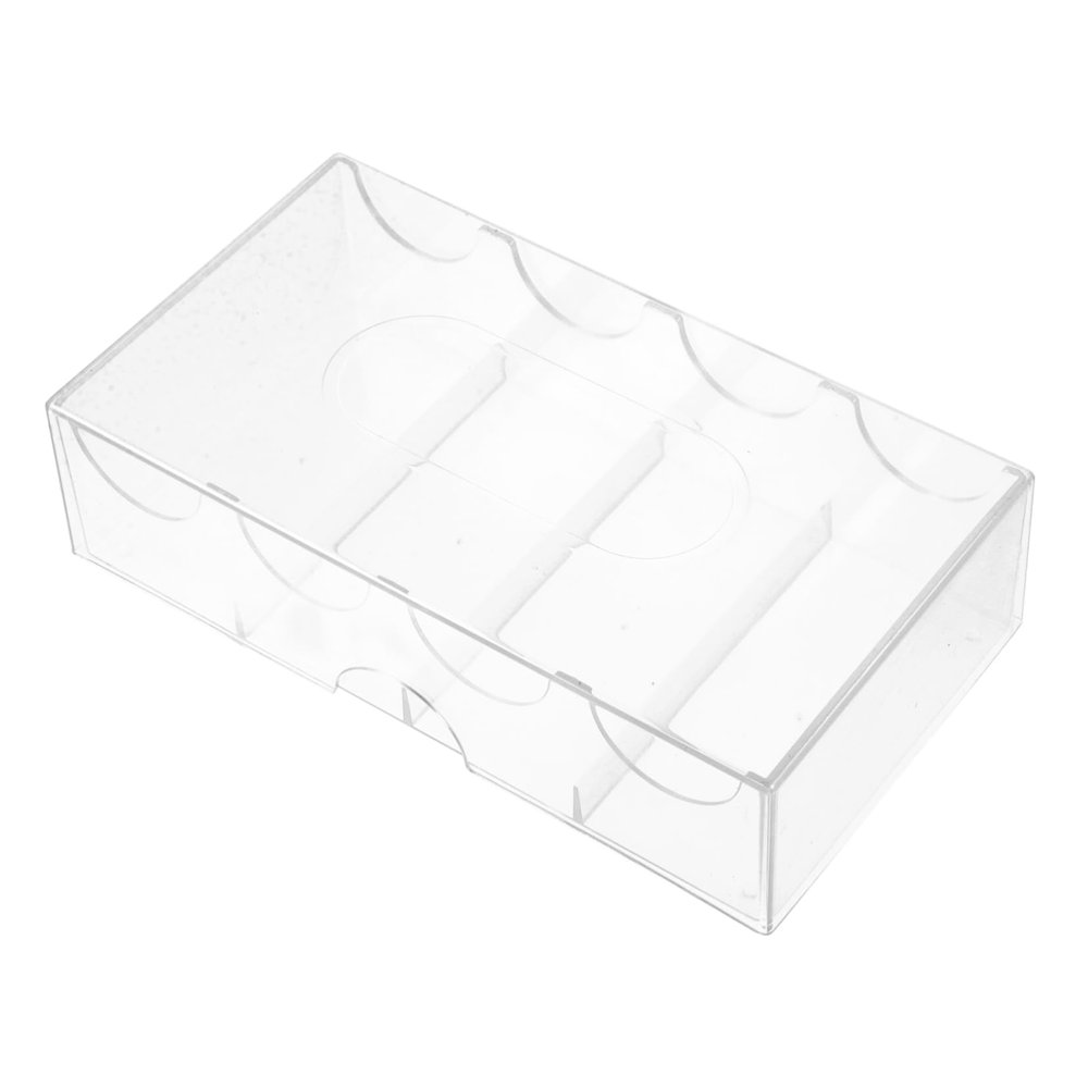 ORFOFE Multi Functional Poker Chip Box with Compartments Wear Resistant Case for Portable Chip Tray Organizer Buckle Closure and Large Capacity Storage