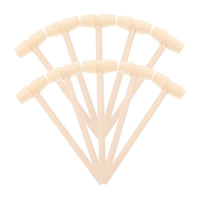 ERINGOGO 10pcs Mini Wooden Mallet for Boys Educational Beat for Hand Eye Coordination Dexterity Development Fine Motor Skills Creative Pounding Play