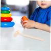 ERINGOGO 10pcs Mini Wooden Mallet for Boys Educational Beat for Hand Eye Coordination Dexterity Development Fine Motor Skills Creative Pounding Play view 4