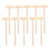 COOLHIYA 10pcs Mini Wooden Hammer Educational Beat for Boys Small Mallets Hand Eye Coordination and Grasping Skills Creative Pounding Play view 1
