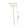 COOLHIYA 10pcs Mini Wooden Hammer Educational Beat for Boys Small Mallets Hand Eye Coordination and Grasping Skills Creative Pounding Play view 2