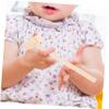COOLHIYA 10pcs Mini Wooden Hammer Educational Beat for Boys Small Mallets Hand Eye Coordination and Grasping Skills Creative Pounding Play view 4