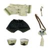 niannyyhouse Plush Doll Clothes Panda Outfit Set, 8 Inch, with Coat, Pants, Shoes, Pendant, Necklace, Earrings, 20cm Stuffed Toy Dress Up Accessories view 1